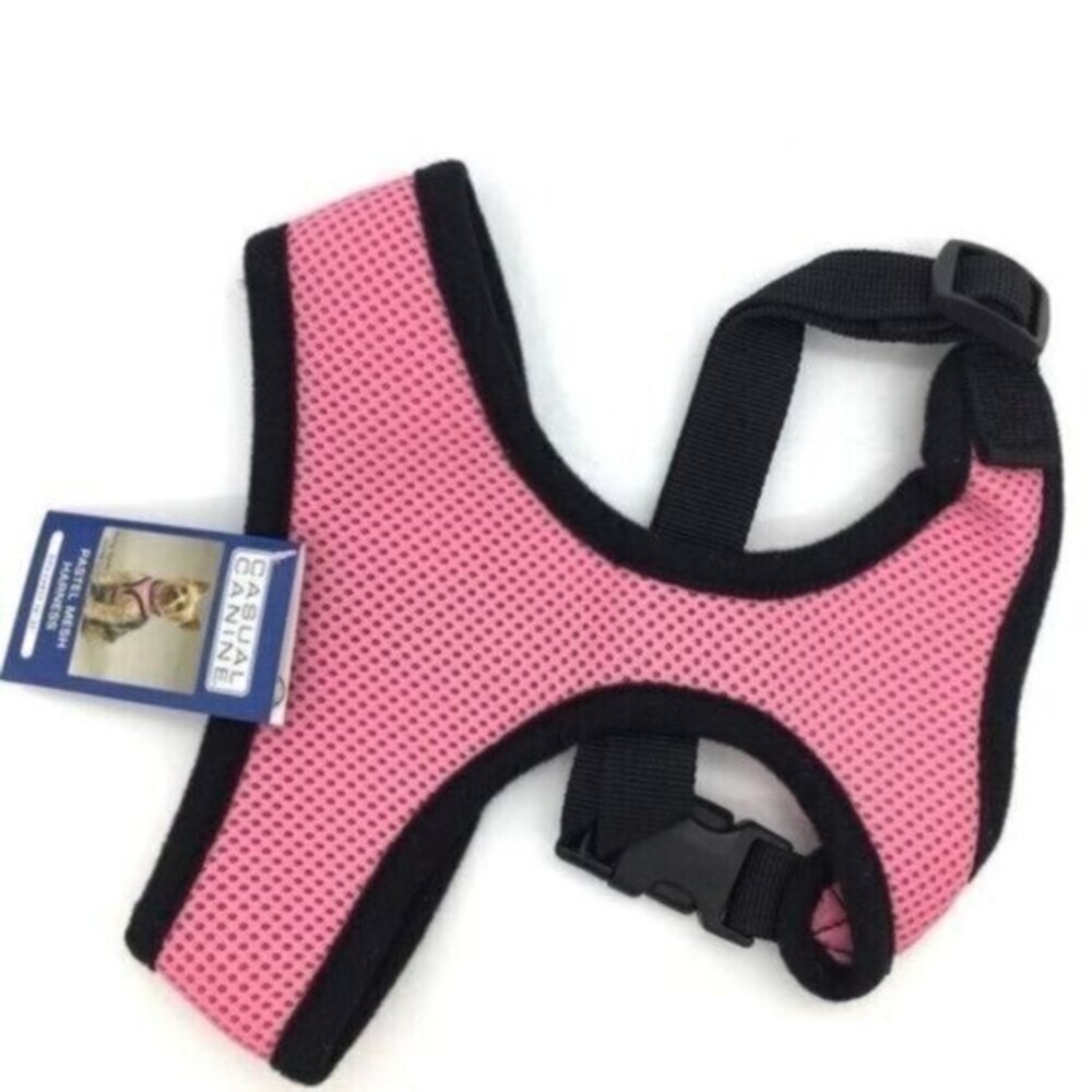 Casual Canine Pink Mesh Dog Harness Medium New
